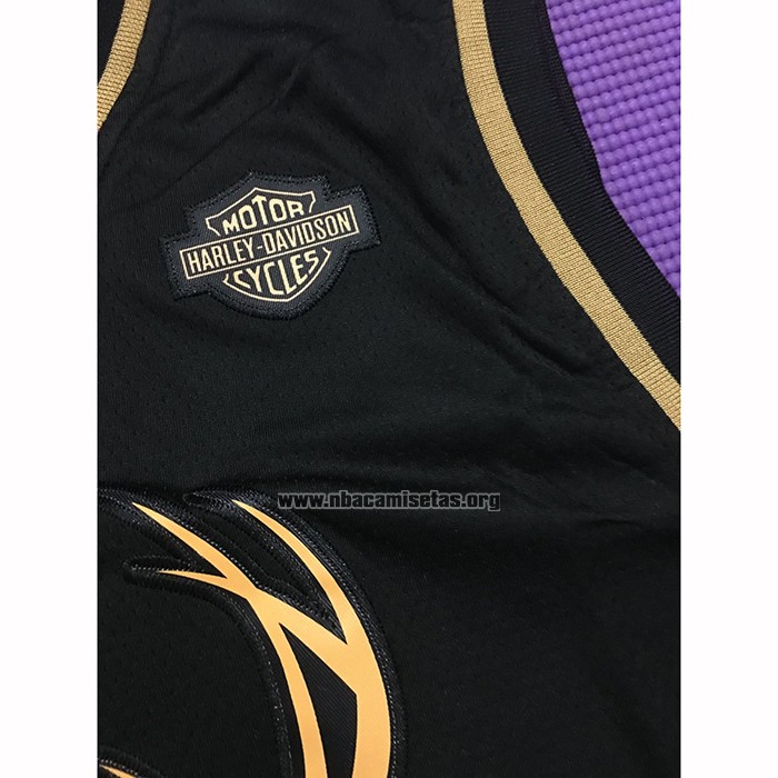 Camiseta Golden Edition Milwaukee Bucks Giannis Antetokounmpo NO 34 Negro